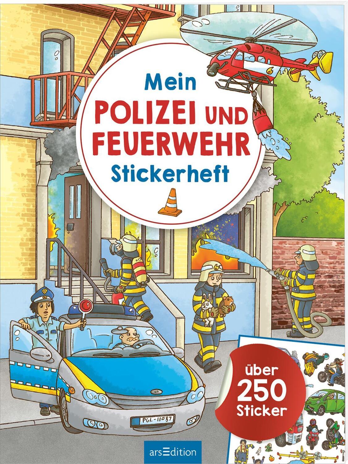 Cover: 9783845853611 | Mein Polizei- und Feuerwehr-Stickerheft | Über 250 Sticker | Buch