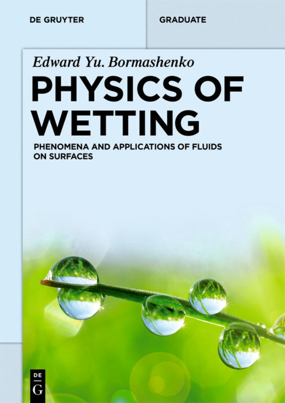 Cover: 9783110444803 | Physics of Wetting | Phenomena and Applications of Fluids on Surfaces
