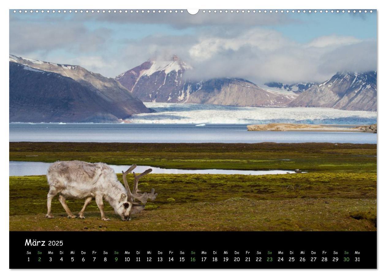 Bild: 9783435773077 | Spitzbergen (Wandkalender 2025 DIN A2 quer), CALVENDO Monatskalender