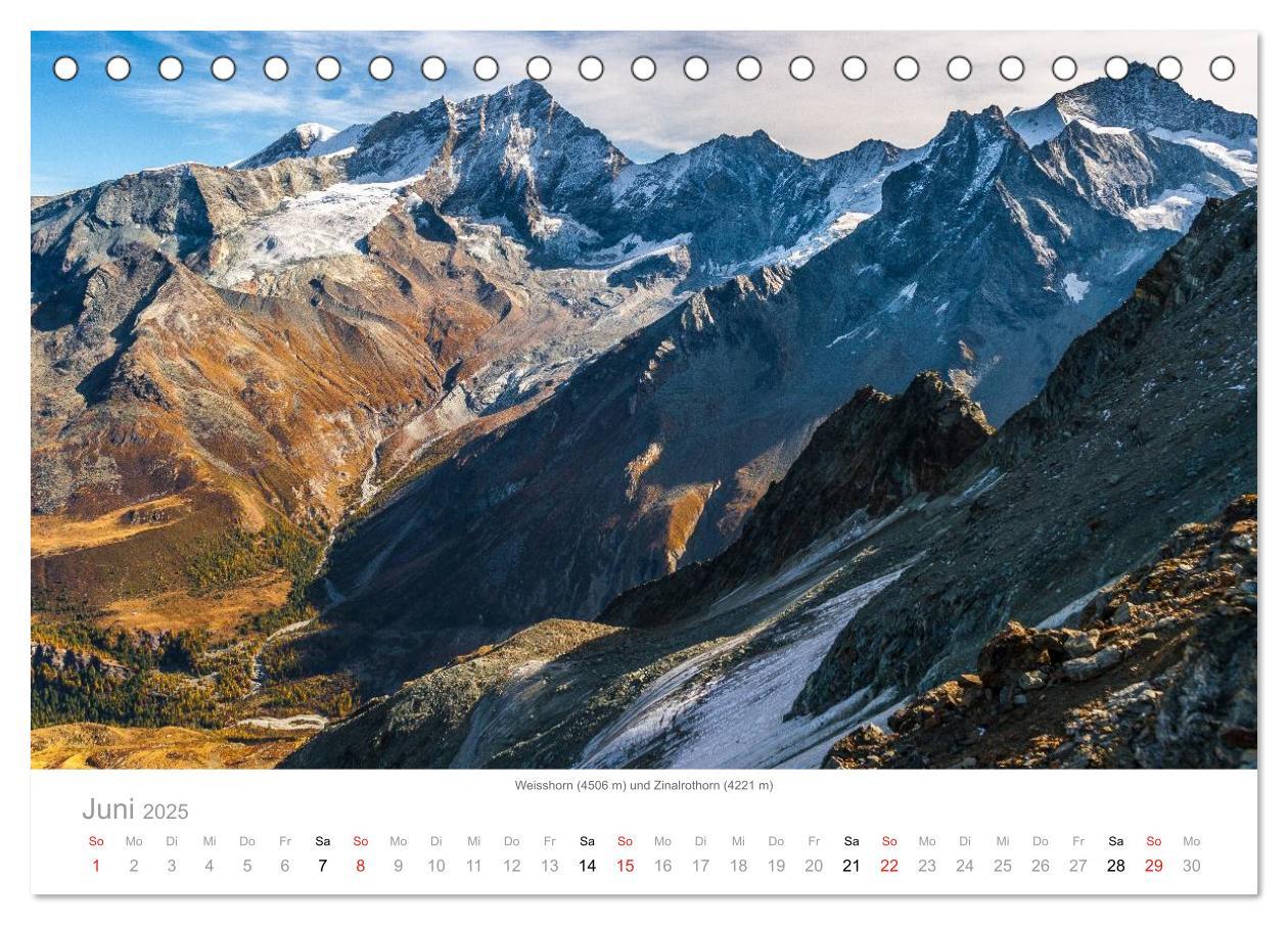 Bild: 9783435497348 | Walliser Alpen - Europas 'kleiner' Himalaya (Tischkalender 2025 DIN...