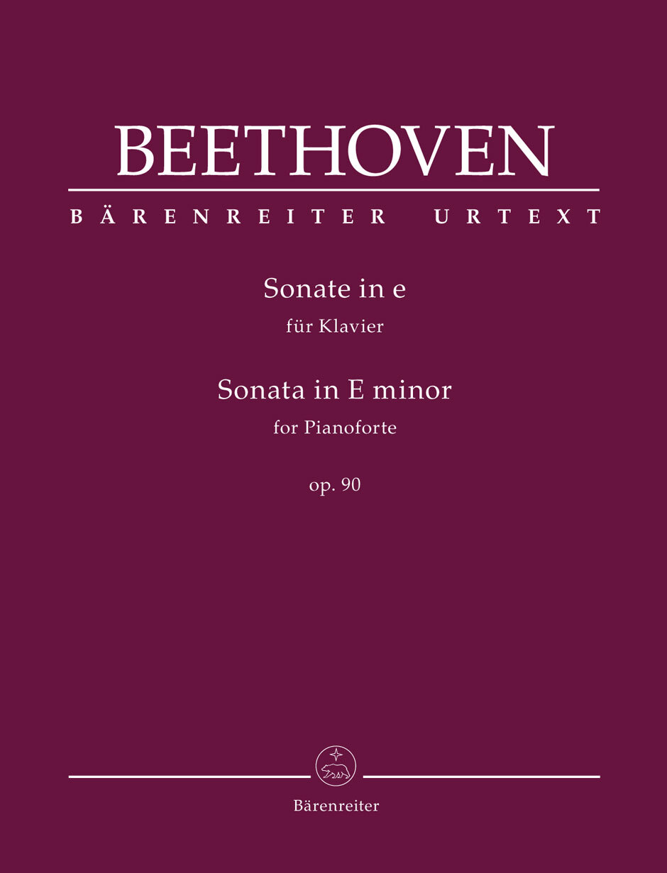 Cover: 9790006561827 | Sonate in e für Klavier op. 90 | Bärenreiter Urtext | Beethoven | Buch