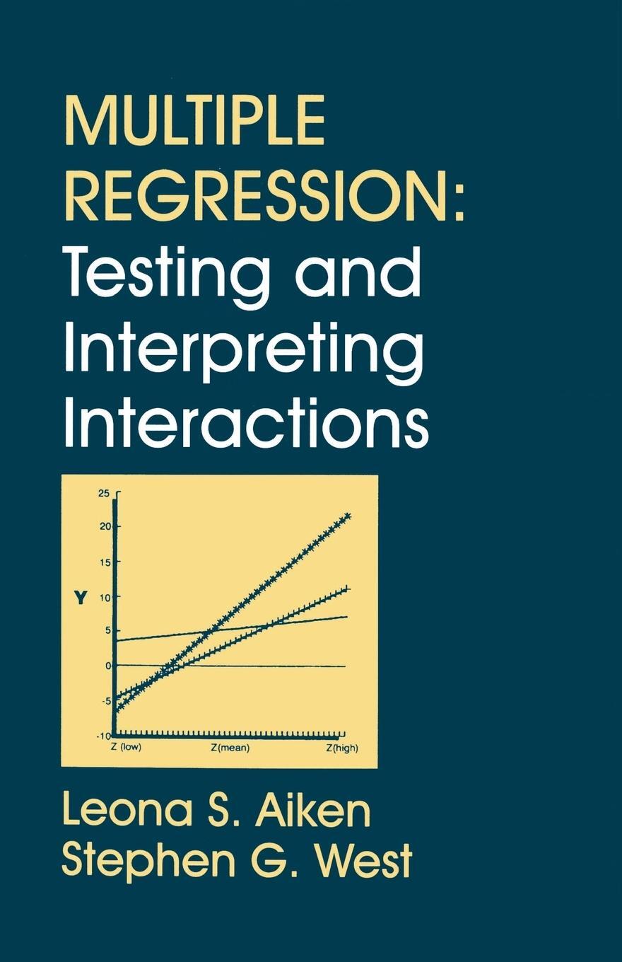 Cover: 9780761907121 | Multiple Regression | Testing and Interpreting Interactions | West