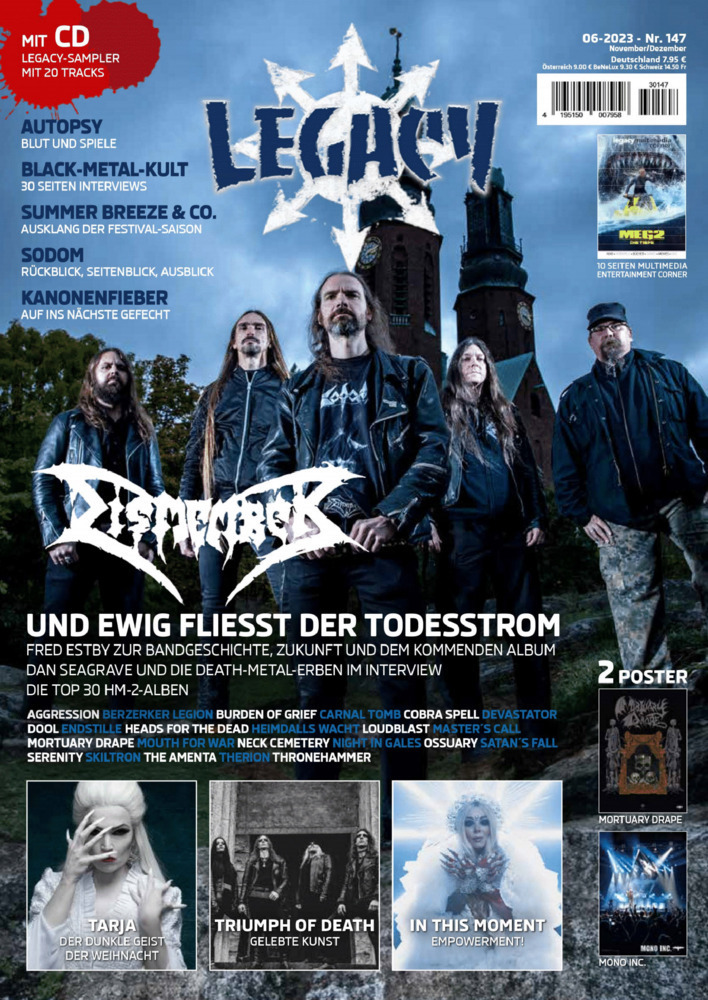 Cover: 9783959364812 | LEGACY MAGAZIN: THE VOICE FROM THE DARKSIDE | Ausgabe #147 (6/2023)