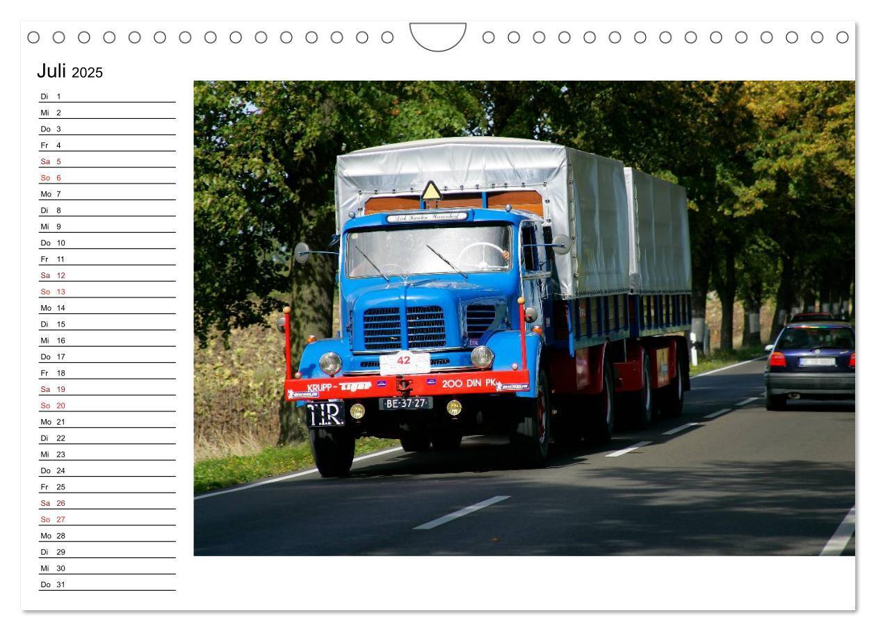 Bild: 9783435536979 | Klassische Lastkraftwagen (Wandkalender 2025 DIN A4 quer), CALVENDO...