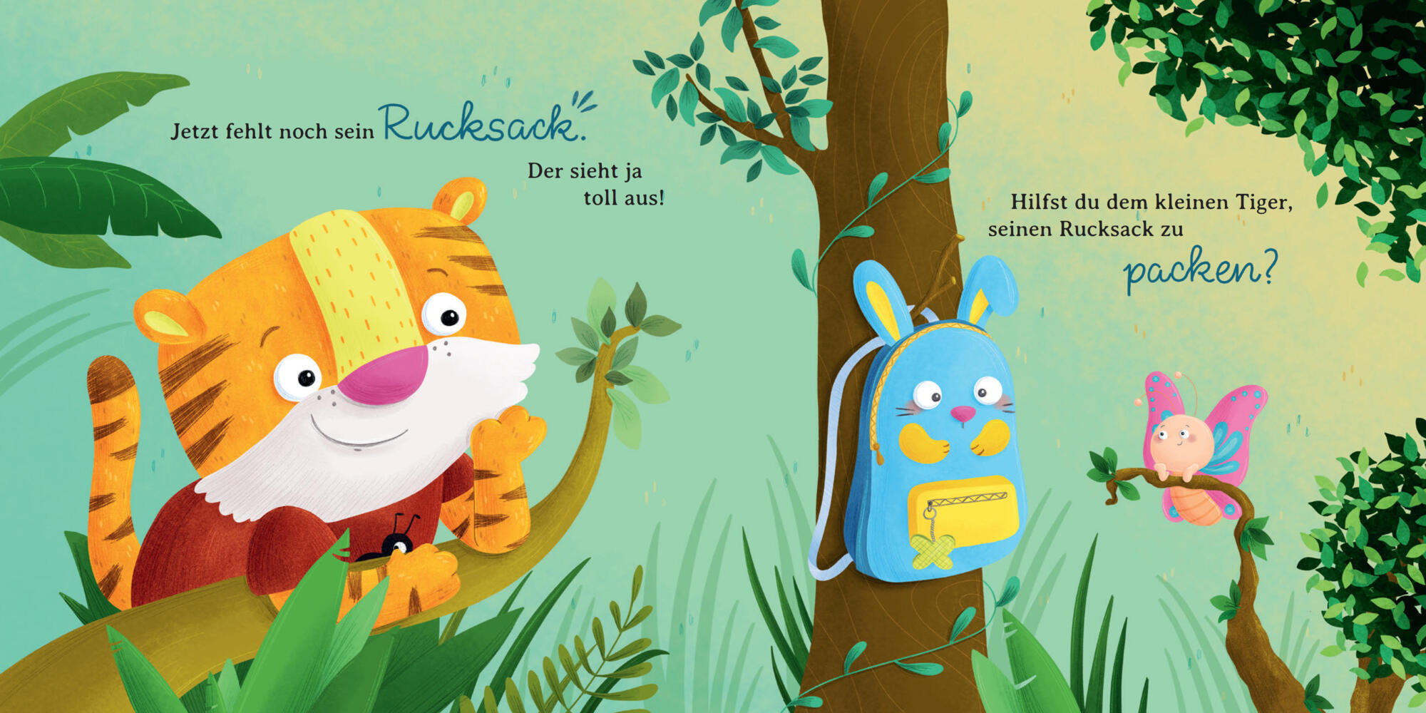 Bild: 9783833907265 | Der kleine Tiger packt seinen Rucksack (Pappbilderbuch) | Mia Kesting