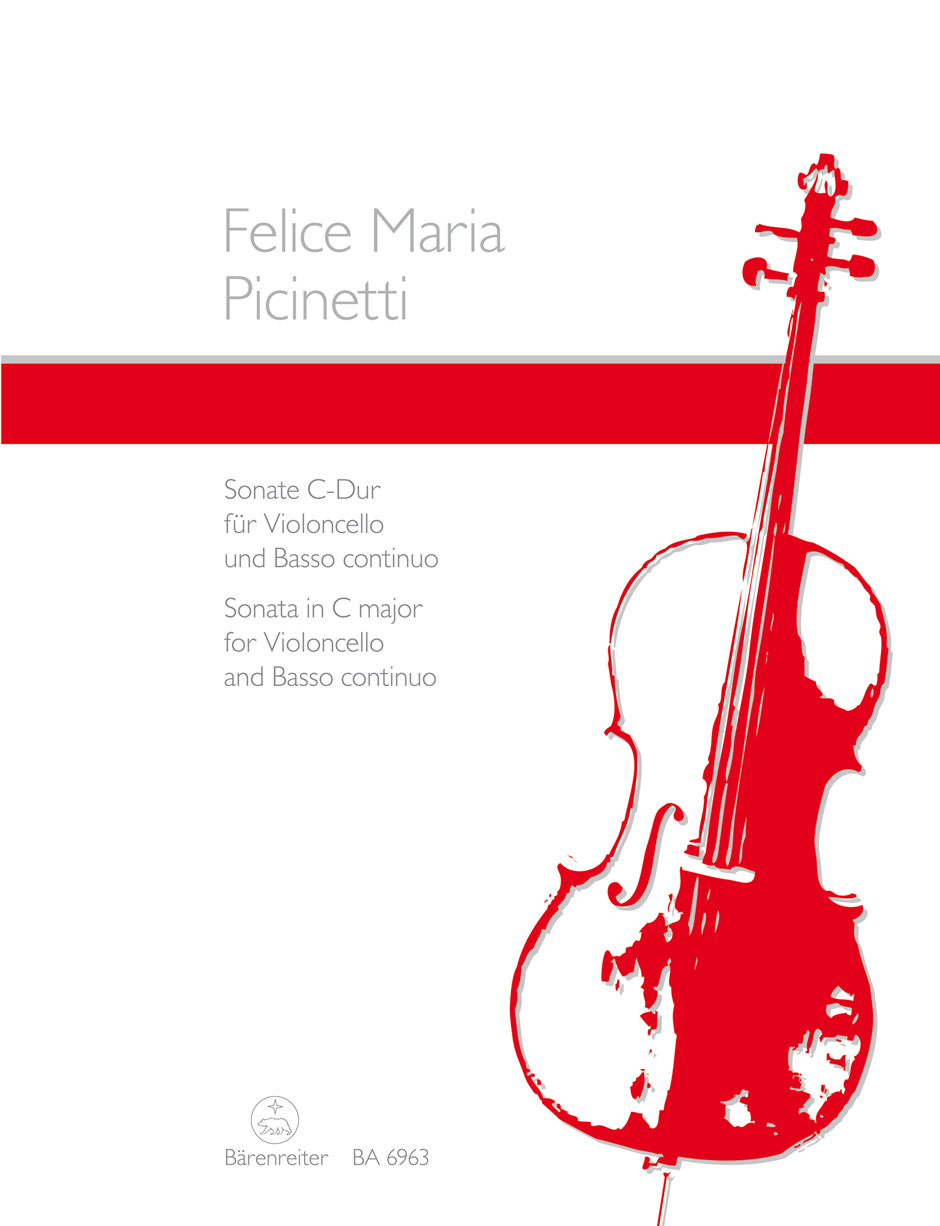 Cover: 9790006484096 | Sonata for Violoncello and B.c. in C major | Felice Maria Picinetti