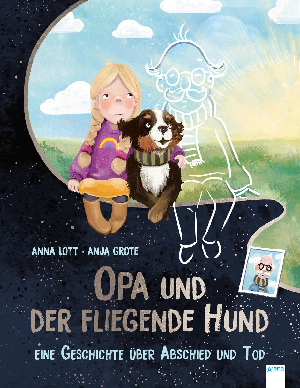 Cover: 9783401715919 | Opa und der fliegende Hund | Ein Bilderbuch über Abschied und Tod