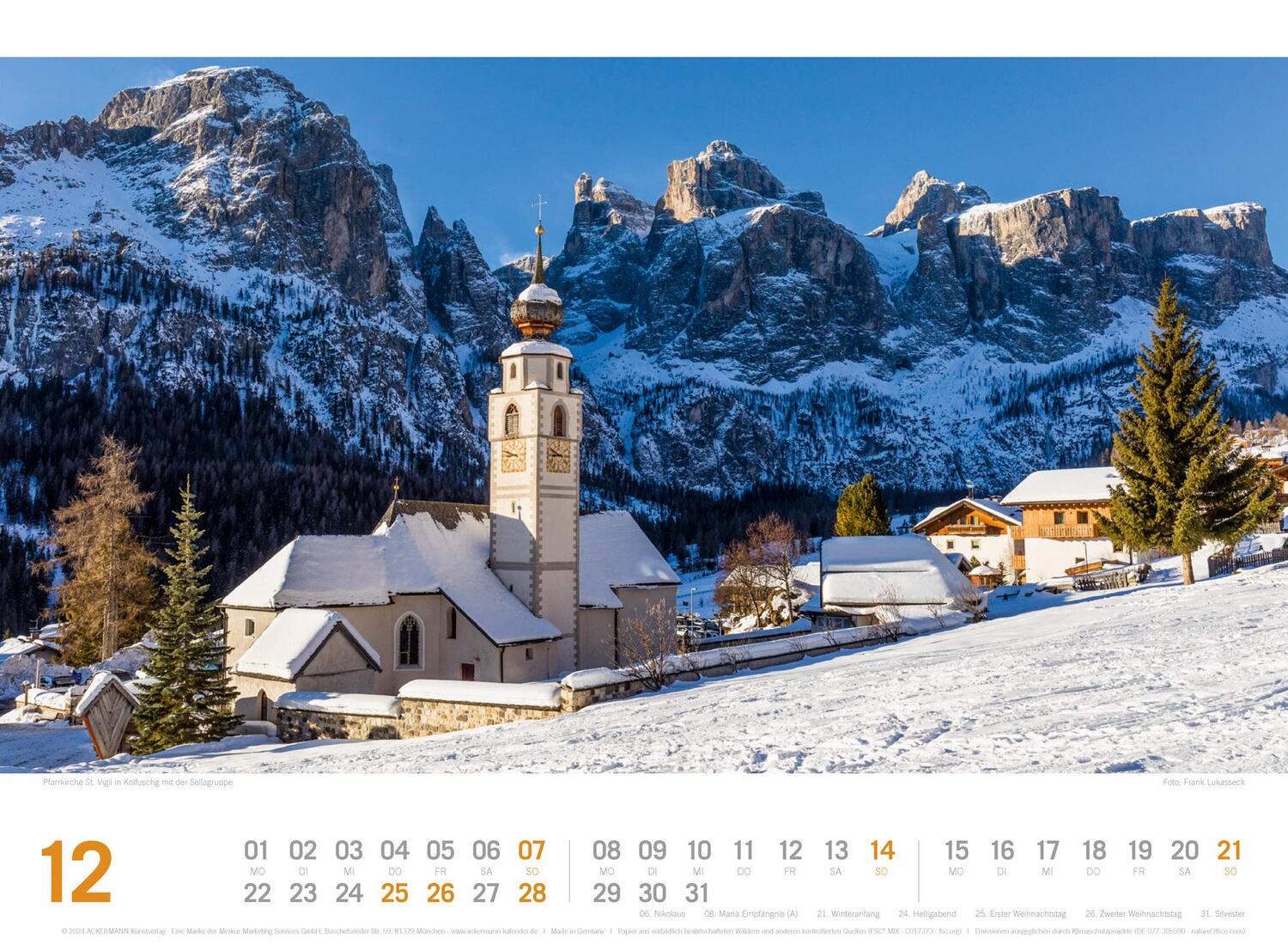 Bild: 9783838435206 | Südtirol - von Bozen bis zu den drei Zinnen - ReiseLust Kalender 2025