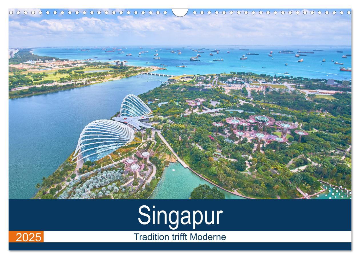 Cover: 9783435068081 | Singapur - Tradition trifft Moderne (Wandkalender 2025 DIN A3...