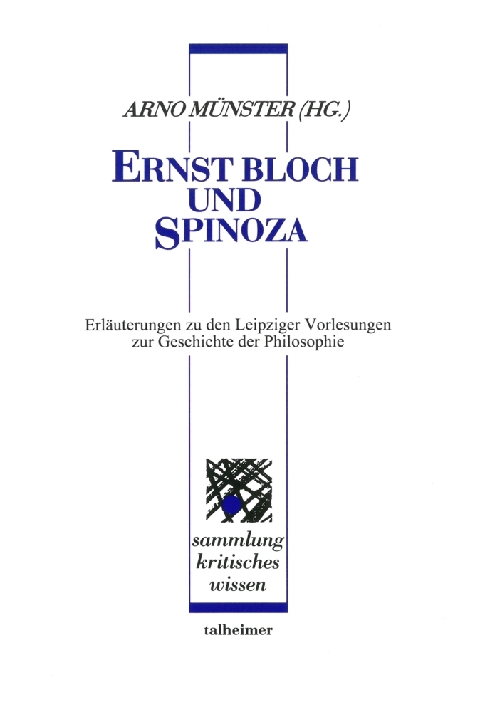 Cover: 9783893761937 | Ernst Bloch und Spinoza | Arno Münster (u. a.) | Buch | Deutsch | 2021