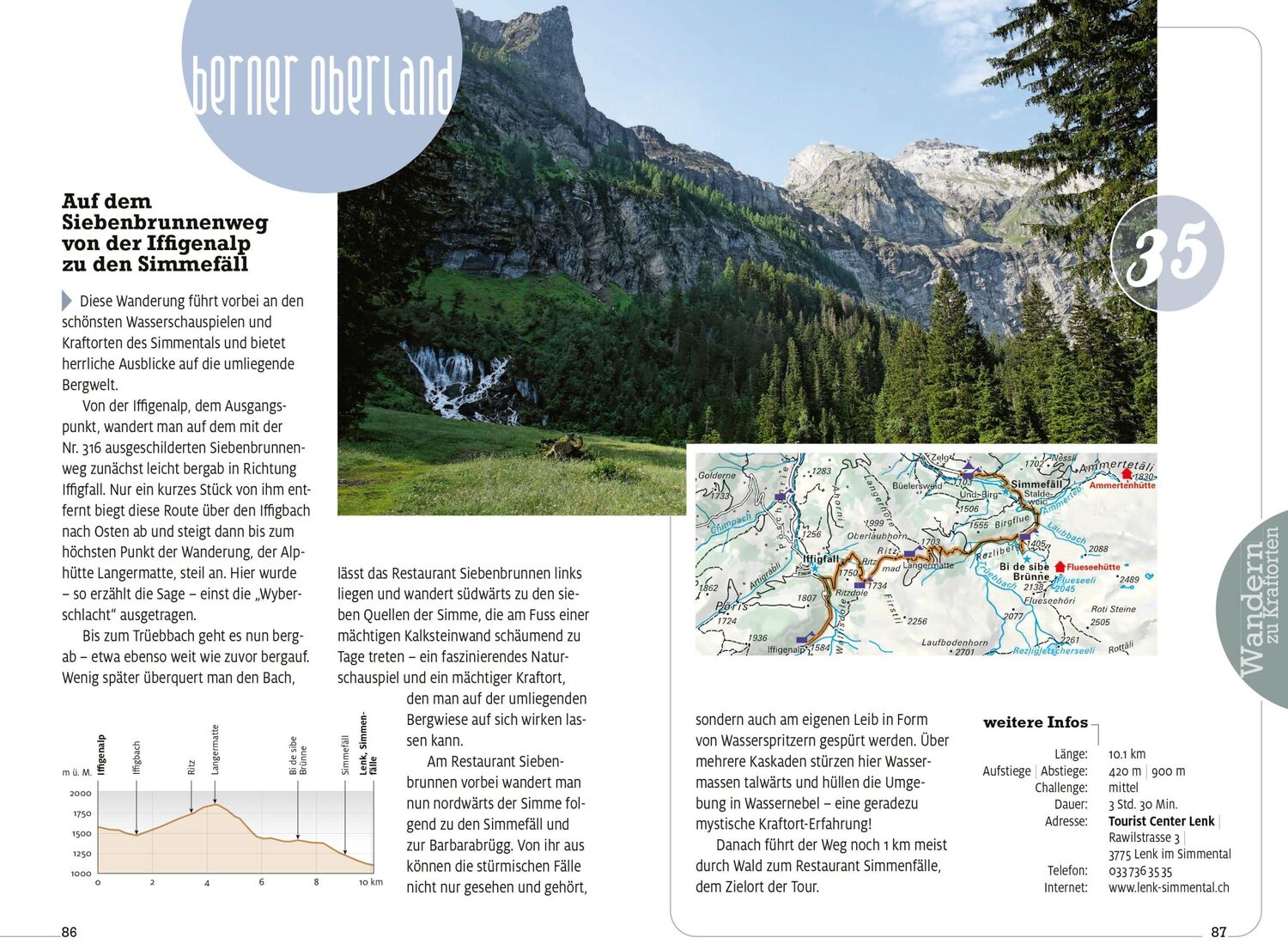 Bild: 9783259037829 | Kümmerly+Frey Erlebnis Schweiz Wandern zu Kraftorten - Wanderführer