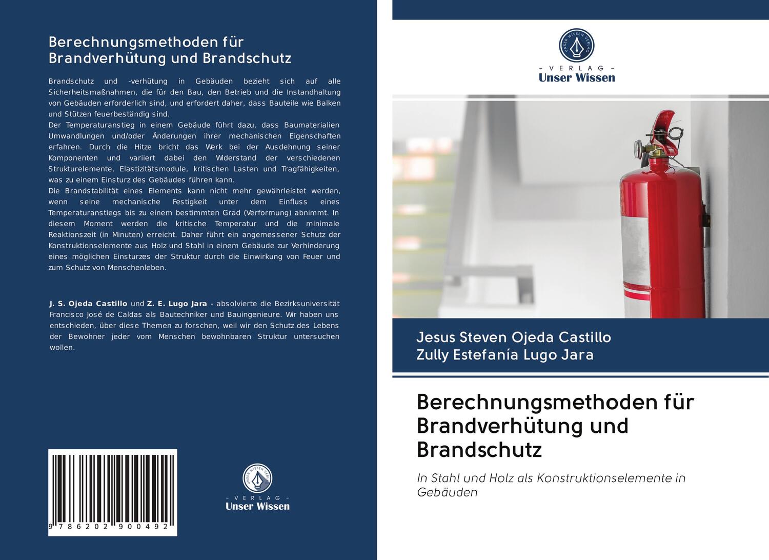 Cover: 9786202900492 | Berechnungsmethoden für Brandverhütung und Brandschutz | Taschenbuch