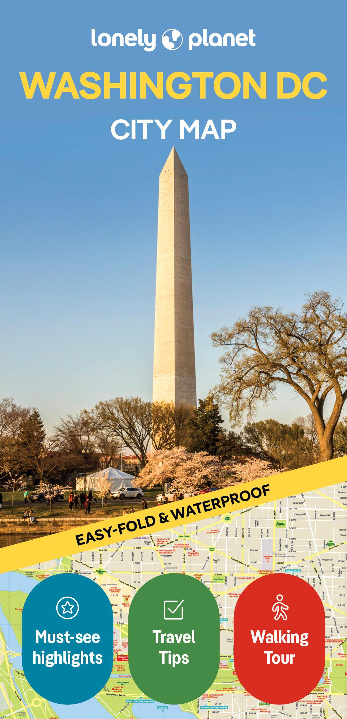 Cover: 9781787016859 | Lonely Planet Washington DC City Map | Lonely Planet | (Land-)Karte