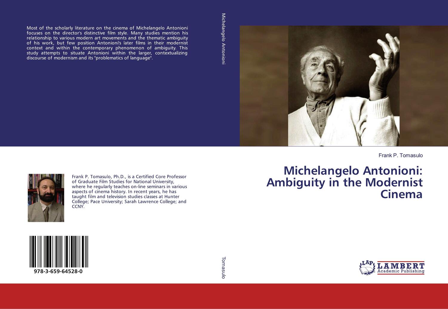 Cover: 9783659645280 | Michelangelo Antonioni: Ambiguity in the Modernist Cinema | Tomasulo