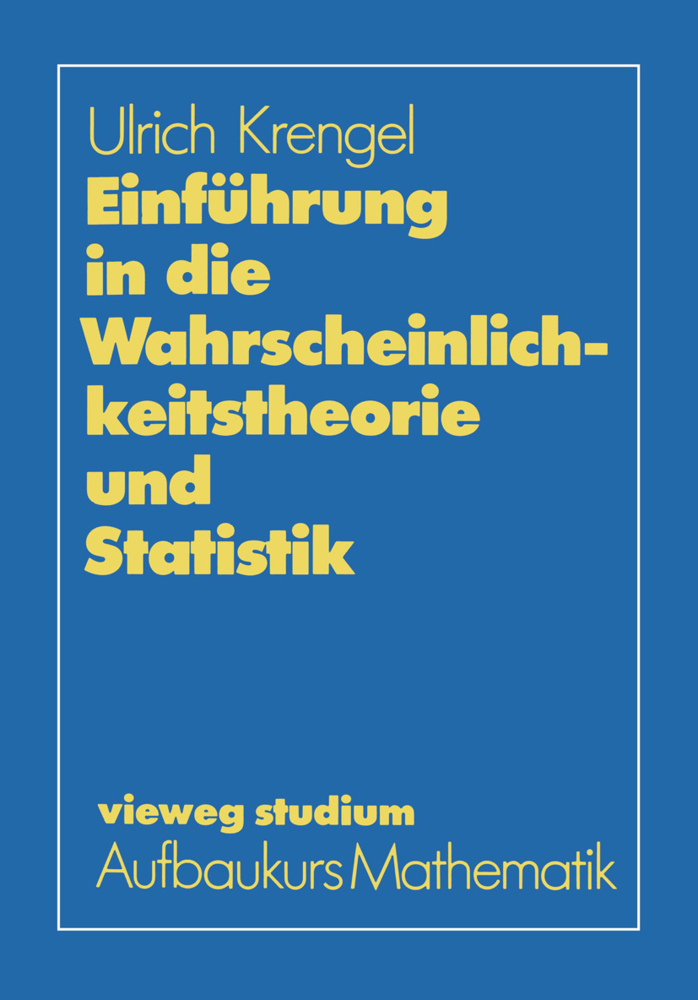 Cover: 9783528072599 | Einführung in die Wahrscheinlichkeitstheorie und Statistik | Krengel
