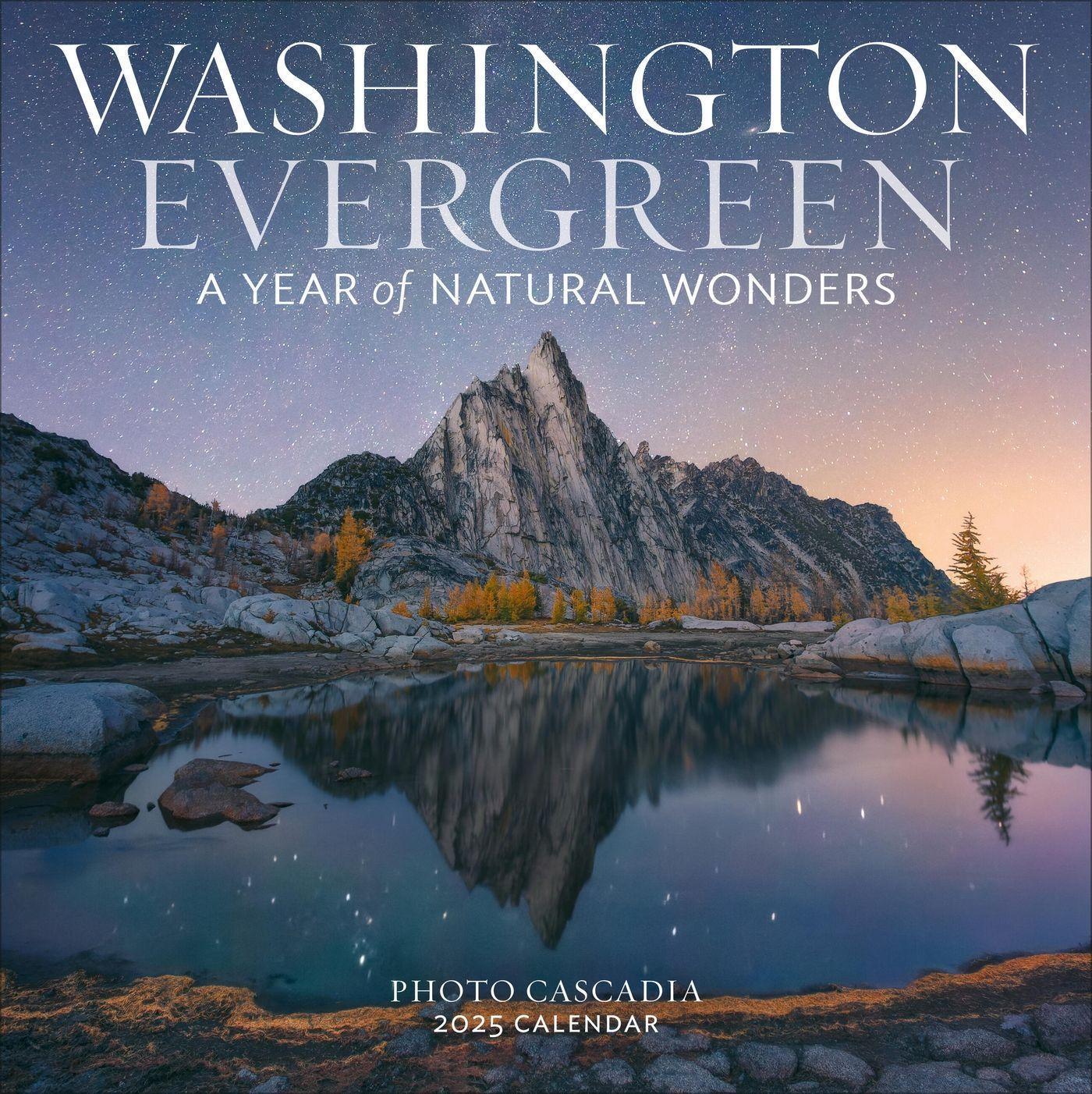 Cover: 9781523524891 | Washington Evergreen Wall Calendar 2025 | A Year of Natural Wonders