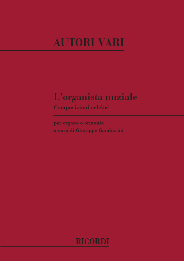 Cover: 9790041329093 | L'Organista Nuziale | Partitur | Ricordi | EAN 9790041329093