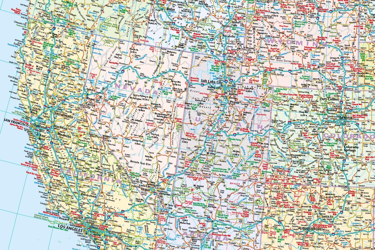 Bild: 9783831772995 | Reise Know-How Landkarte USA 1 : 4.700.000 | (Land-)Karte | 2 S.