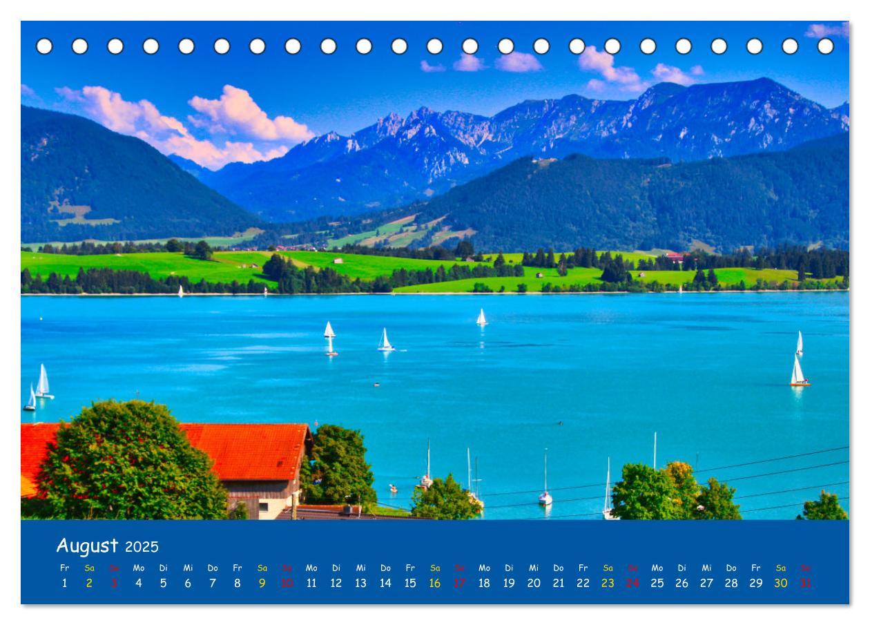 Bild: 9783435059744 | Allgäu Liebe (Tischkalender 2025 DIN A5 quer), CALVENDO Monatskalender