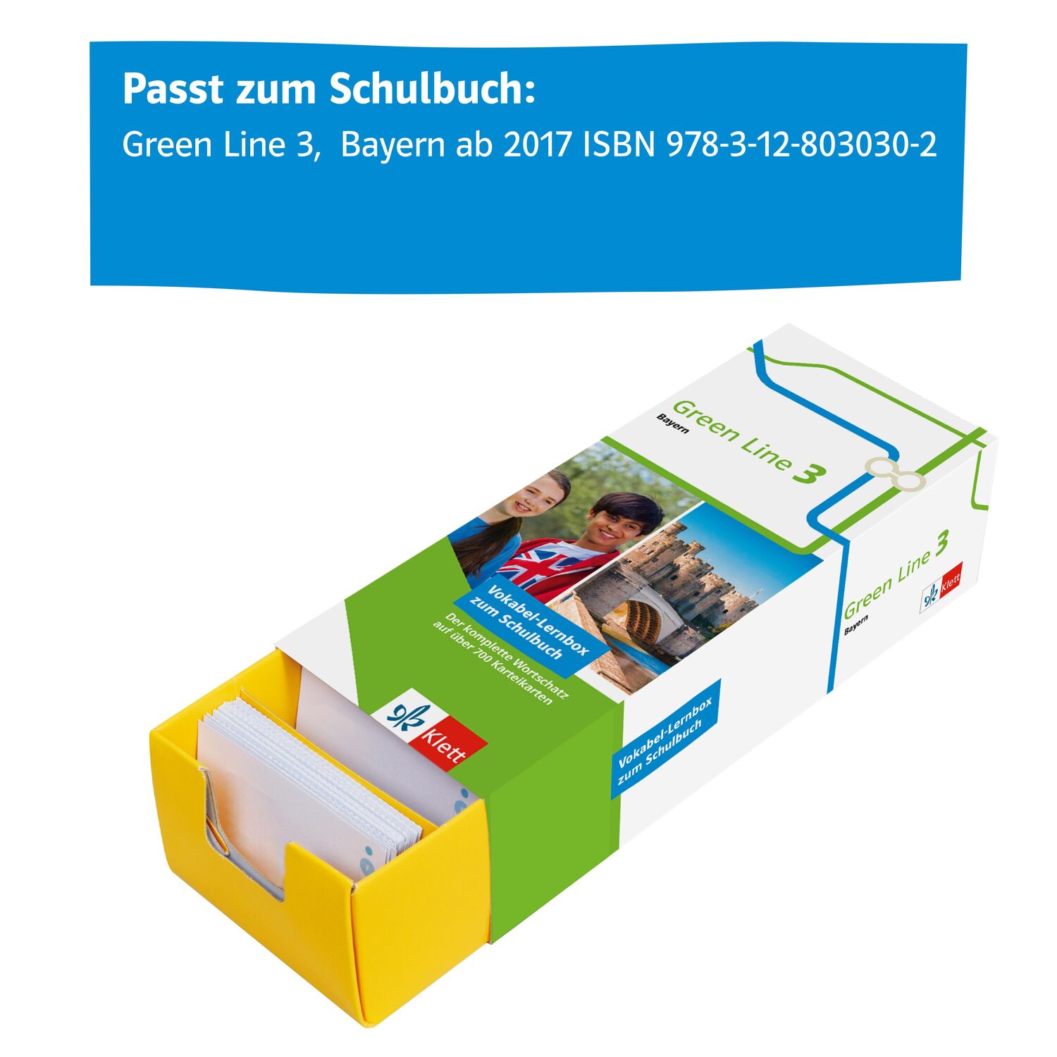 Bild: 9783129240526 | Green Line 3 Bayern Klasse 7 Vokabel-Lernbox zum Schulbuch | Buch