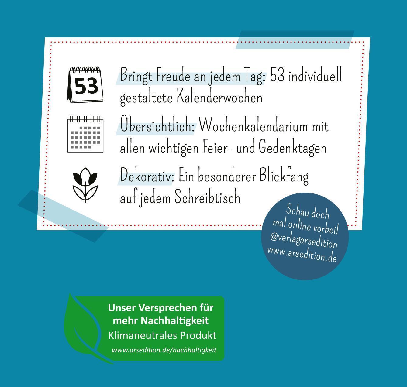 Rückseite: 4014489133155 | Mini-Wochenkalender Tschüss Arbeit, hallo Ruhestand! 2025 | Kalender