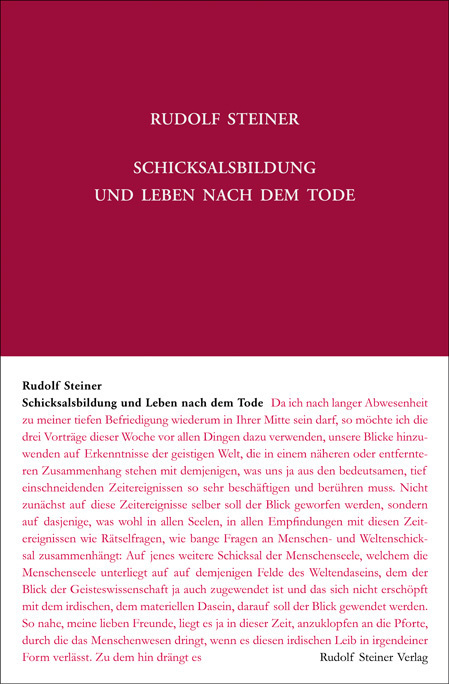 Cover: 9783727415760 | Schicksalsbildung und Leben nach dem Tode | Rudolf Steiner | Buch