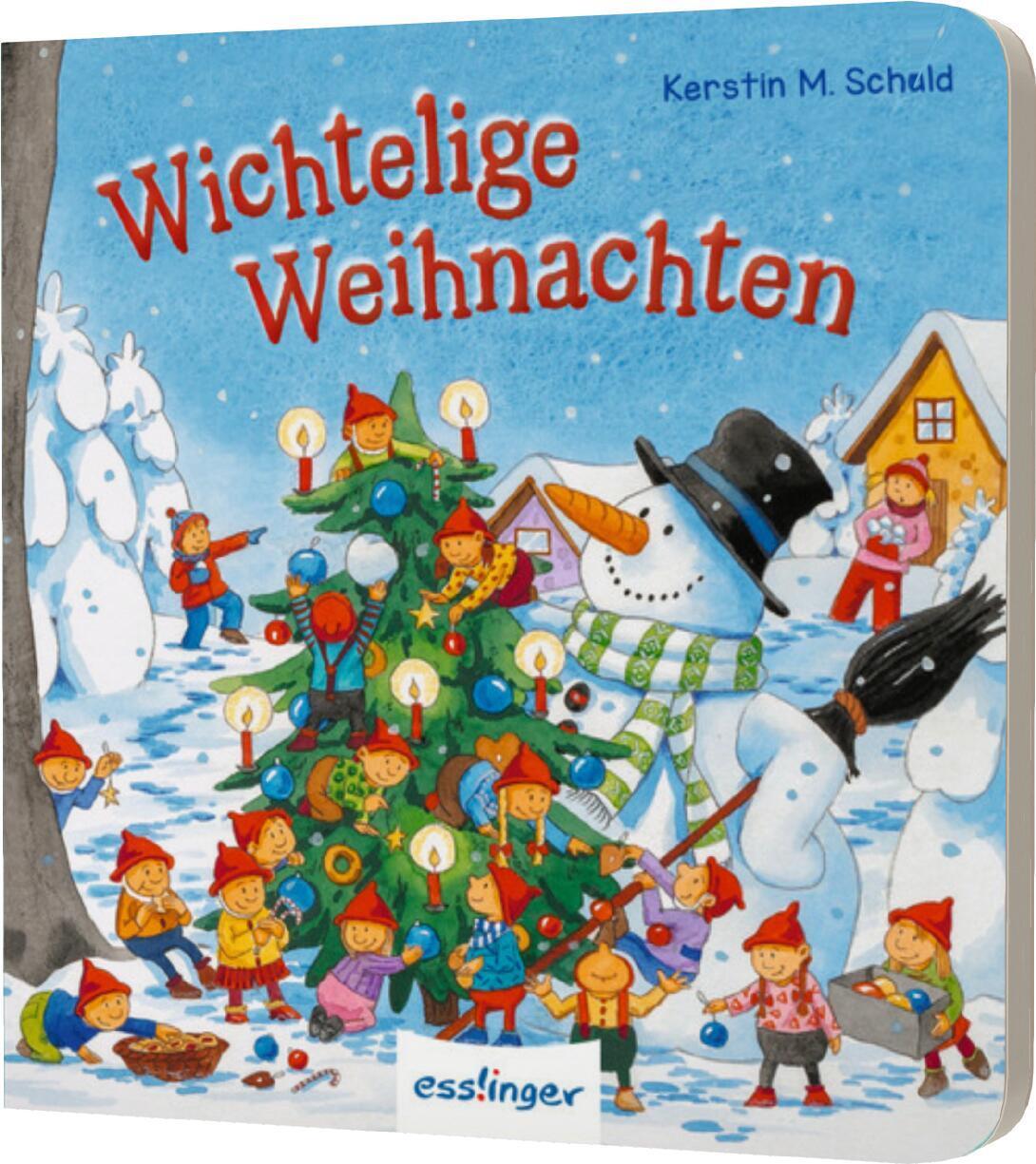 Cover: 9783480238651 | Wichtelige Weihnachten | Kleines Wimmelbuch für Kinder ab 2 Jahren