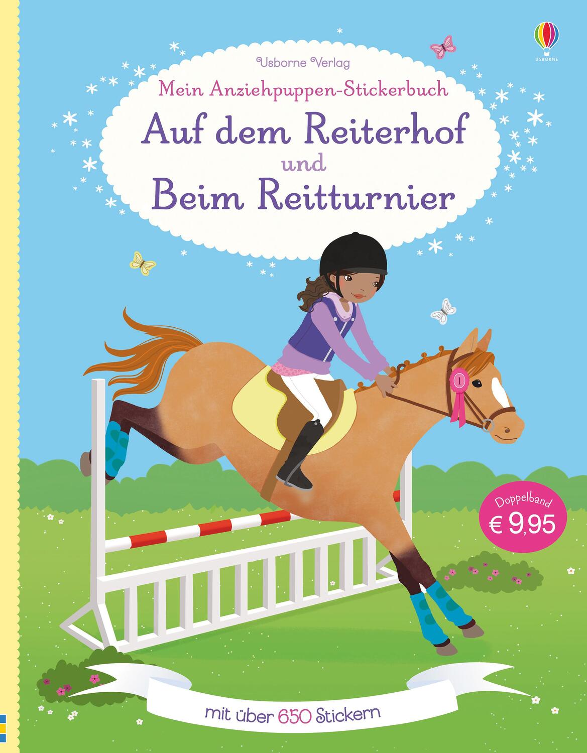 Cover: 9781789412703 | Mein großes Anziehpuppen-Stickerbuch: Auf dem Reiterhof und Beim...