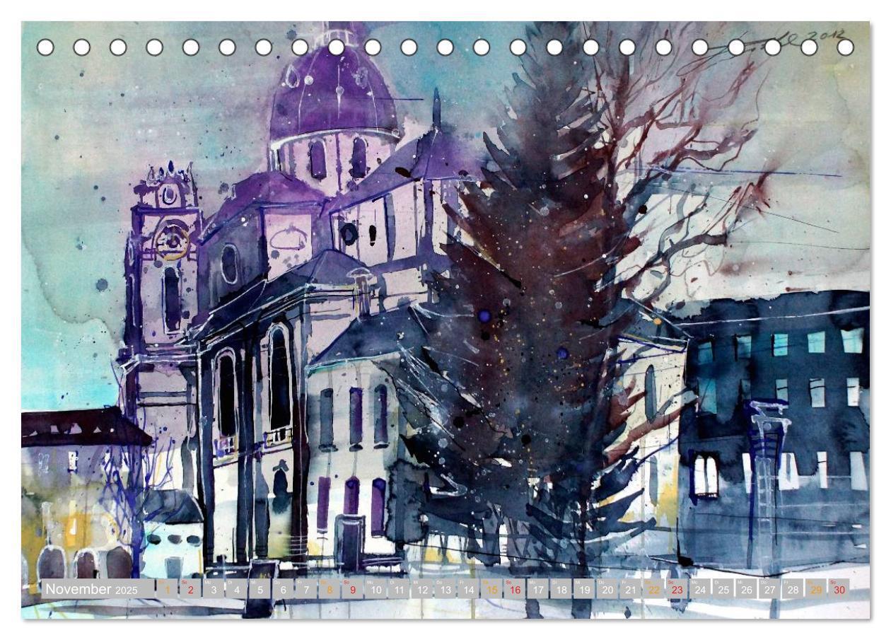 Bild: 9783435666676 | Aquarelle aus der Mozartstadt Salzburg (Tischkalender 2025 DIN A5...