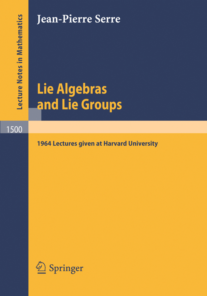 Cover: 9783540550082 | Lie Algebras and Lie Groups | Jean-Pierre Serre | Taschenbuch