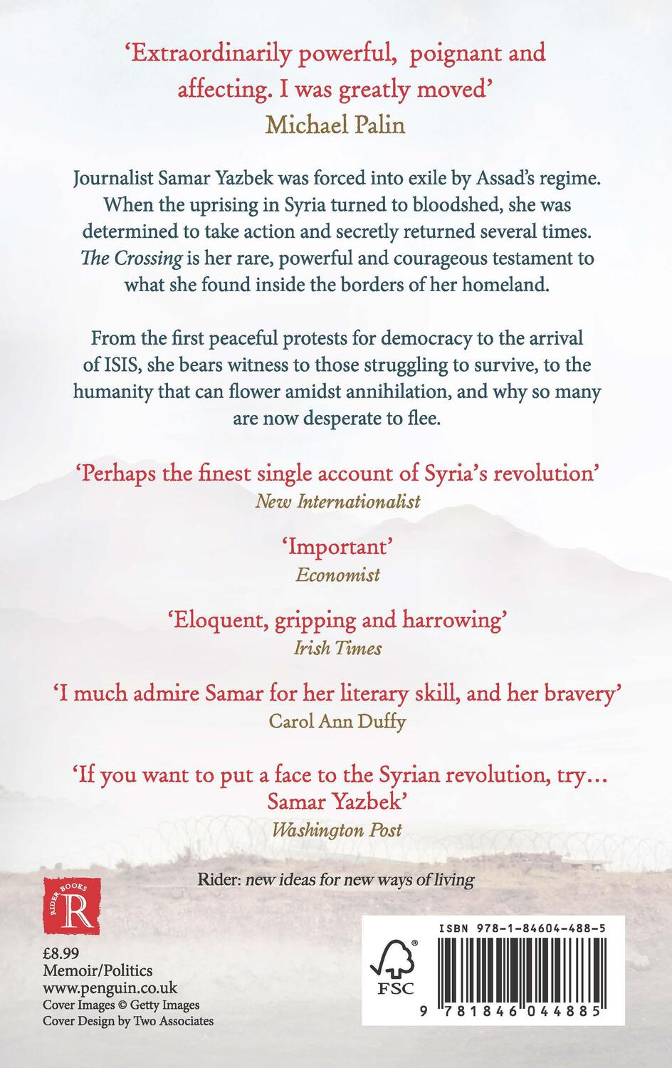Rückseite: 9781846044885 | The Crossing | My journey to the shattered heart of Syria | Yazbek