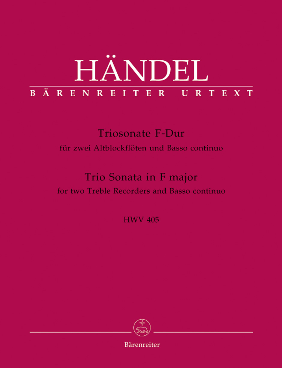 Cover: 9790006524426 | Trio Sonata in F major | Georg Friedrich Händel | Partitur + Stimmen