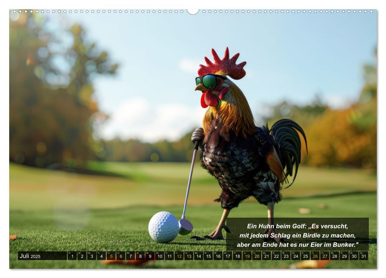 Bild: 9783457155523 | Der tierisch lustige Golfkalender (Wandkalender 2025 DIN A2 quer),...