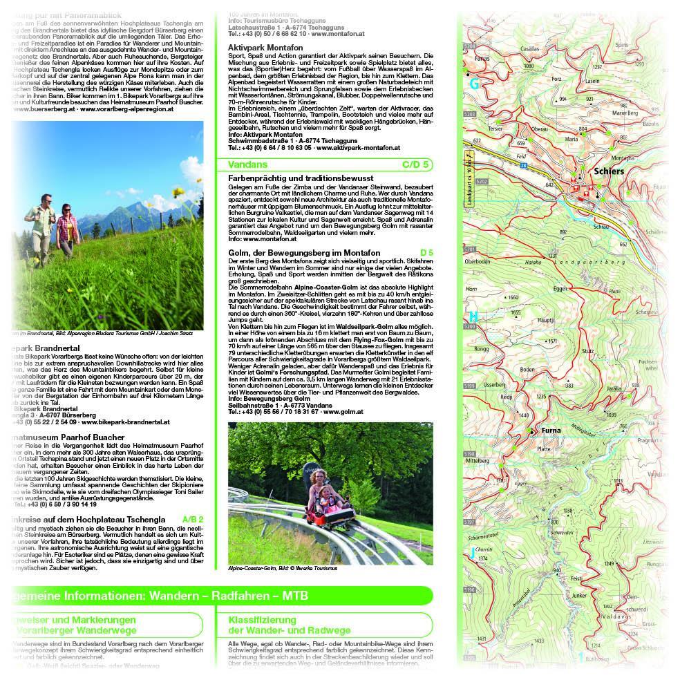 Bild: 9783961325016 | Montafon, Klostertal, Brandnertal Wander- und Radkarte 1 : 35 000