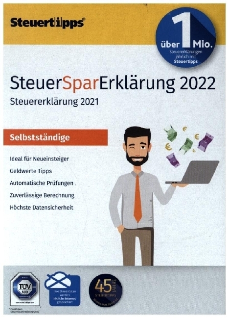 Cover: 9783965331631 | SteuerSparErklärung Selbstständige 2022 | CD-ROM | Deutsch | 2021