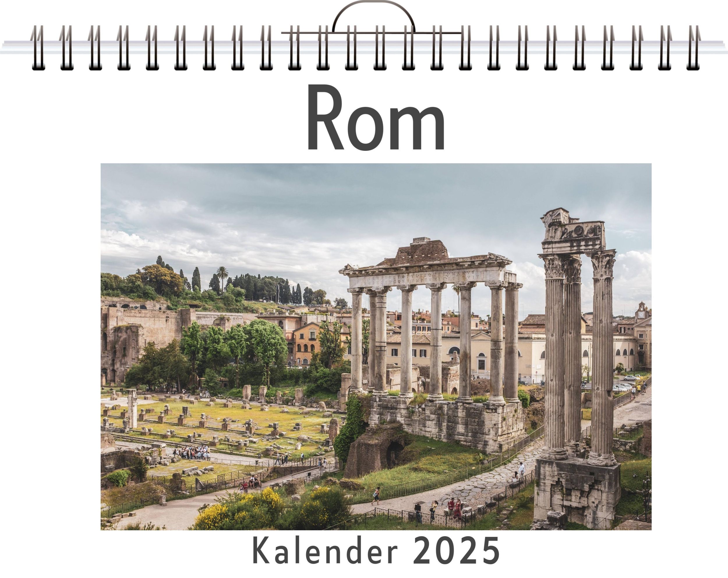 Cover: 9783759123237 | Rom - (Wandkalender 2025, Kalender DIN A4 quer, Monatskalender im...