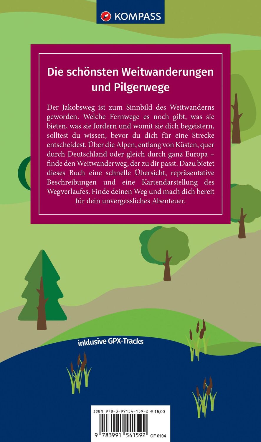 Rückseite: 9783991541592 | Die schönsten Weitwanderungen und Pilgerwege | Taschenbuch | 208 S.