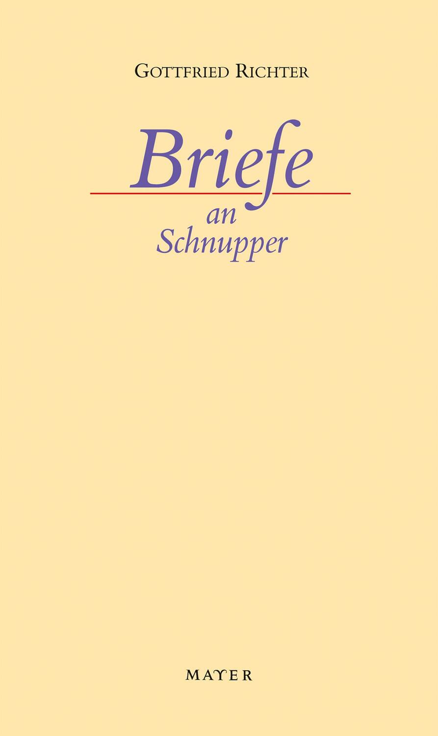 Cover: 9783867830195 | Briefe an Schnupper | Mit einem Geleitwort von Martin Merckens | Buch