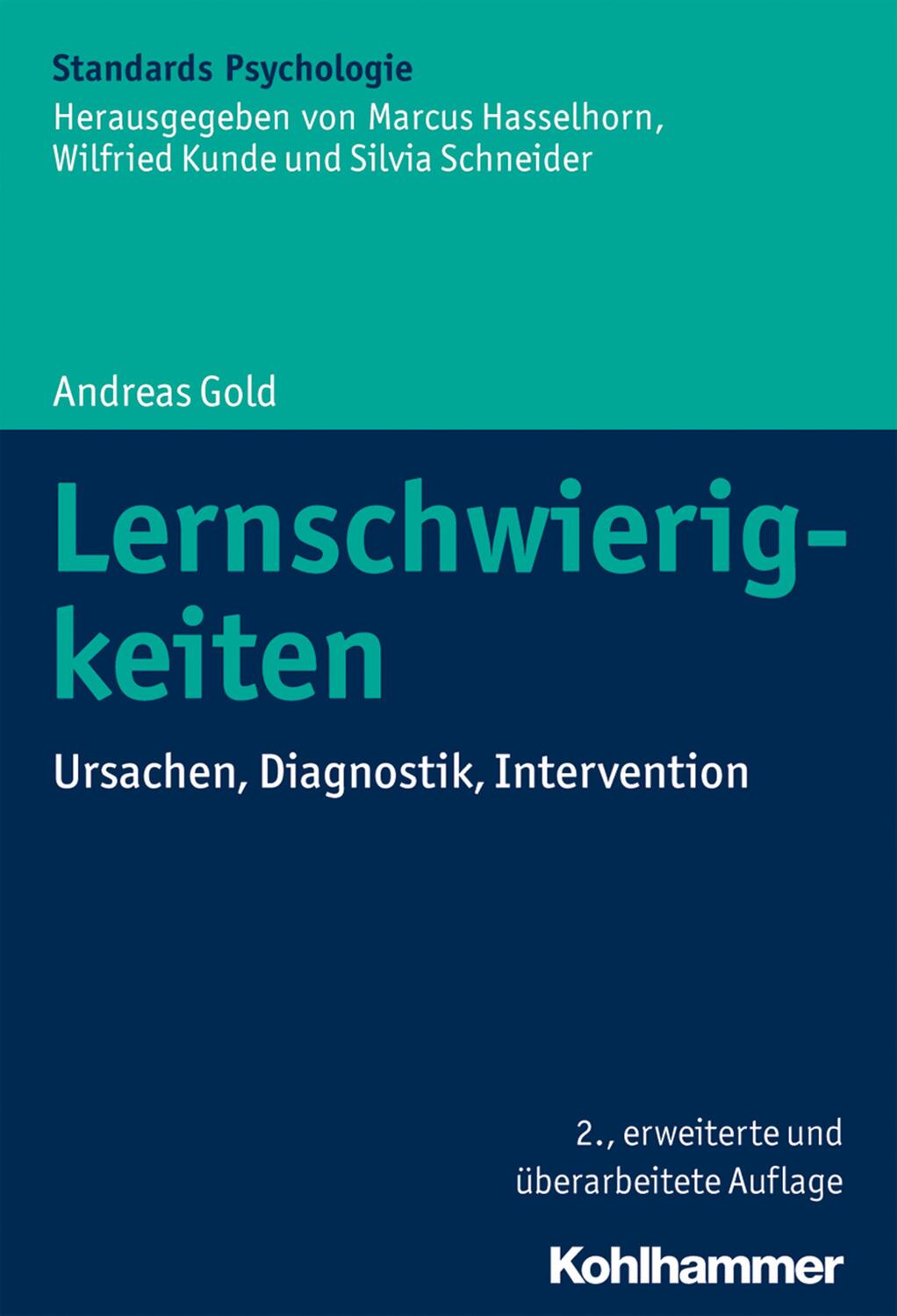 Cover: 9783170322776 | Lernschwierigkeiten | Ursachen, Diagnostik, Intervention | Gold | Buch