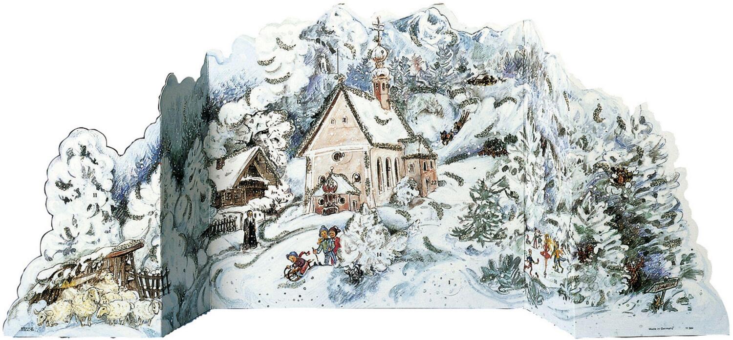 Cover: 9783782799980 | Adventskalender "Winterwald" | Faltkalender zum Aufstellen | Korsch