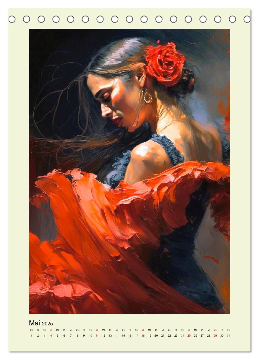 Bild: 9783435873364 | Flamenco. Anmutige Tänzerinnen. Illustrationen (Tischkalender 2025...