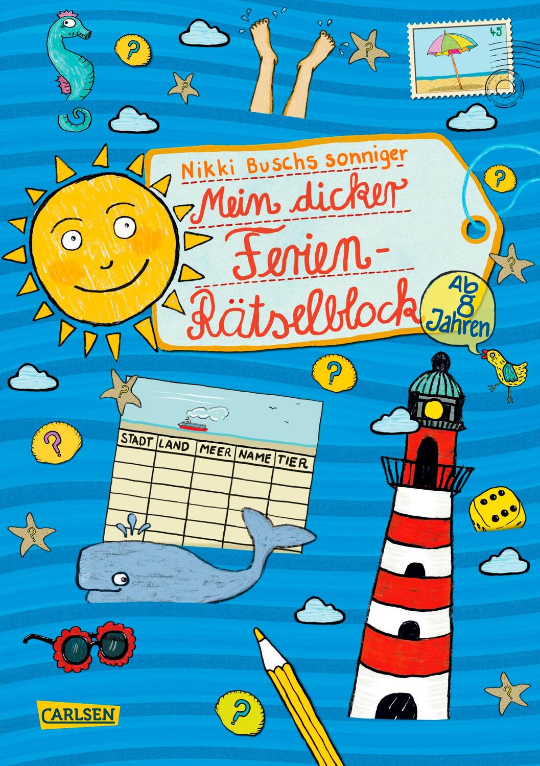 Cover: 9783551180407 | Mein dicker Ferien-Rätselblock | Band 6 | Nikki Busch | Taschenbuch
