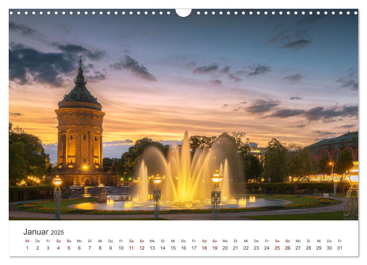 Bild: 9783457172094 | Der Mannheimer Wasserturm (Wandkalender 2025 DIN A3 quer), CALVENDO...