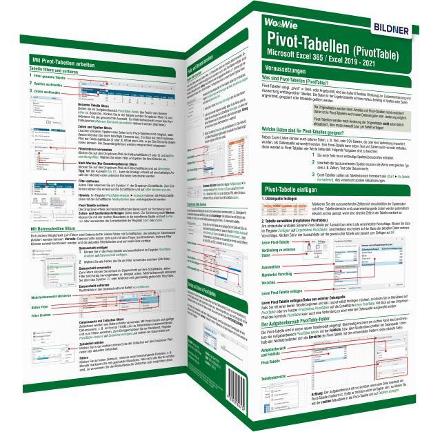Cover: 9783832806576 | Pivot-Tabellen (PivotTable) Microsoft Excel 365 / Excel 2019 - 2021