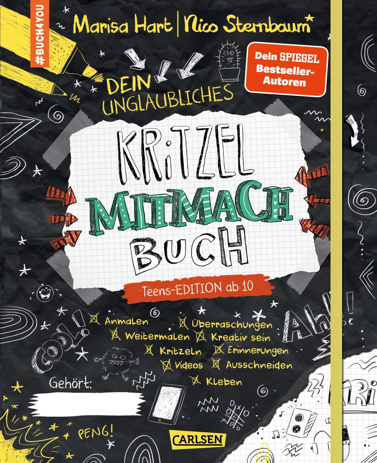 Cover: 9783551192240 | #buch4you: Dein unglaubliches Kritzel-Mitmach-Buch | Marisa Hart