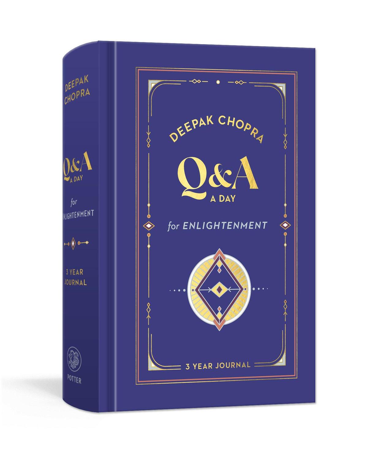 Cover: 9780593579275 | Q&amp;A a Day for Enlightenment | A Journal | Deepak Chopra | Notizbuch