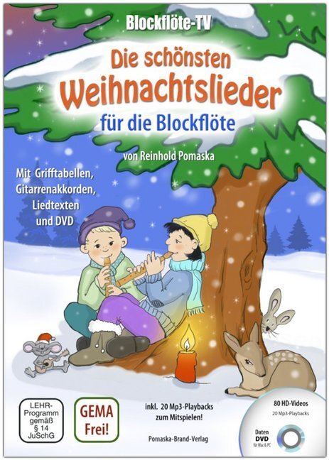 Cover: 9783943304886 | Blockflöte-TV: Die schönsten Weihnachtslieder für die Blockflöte -...