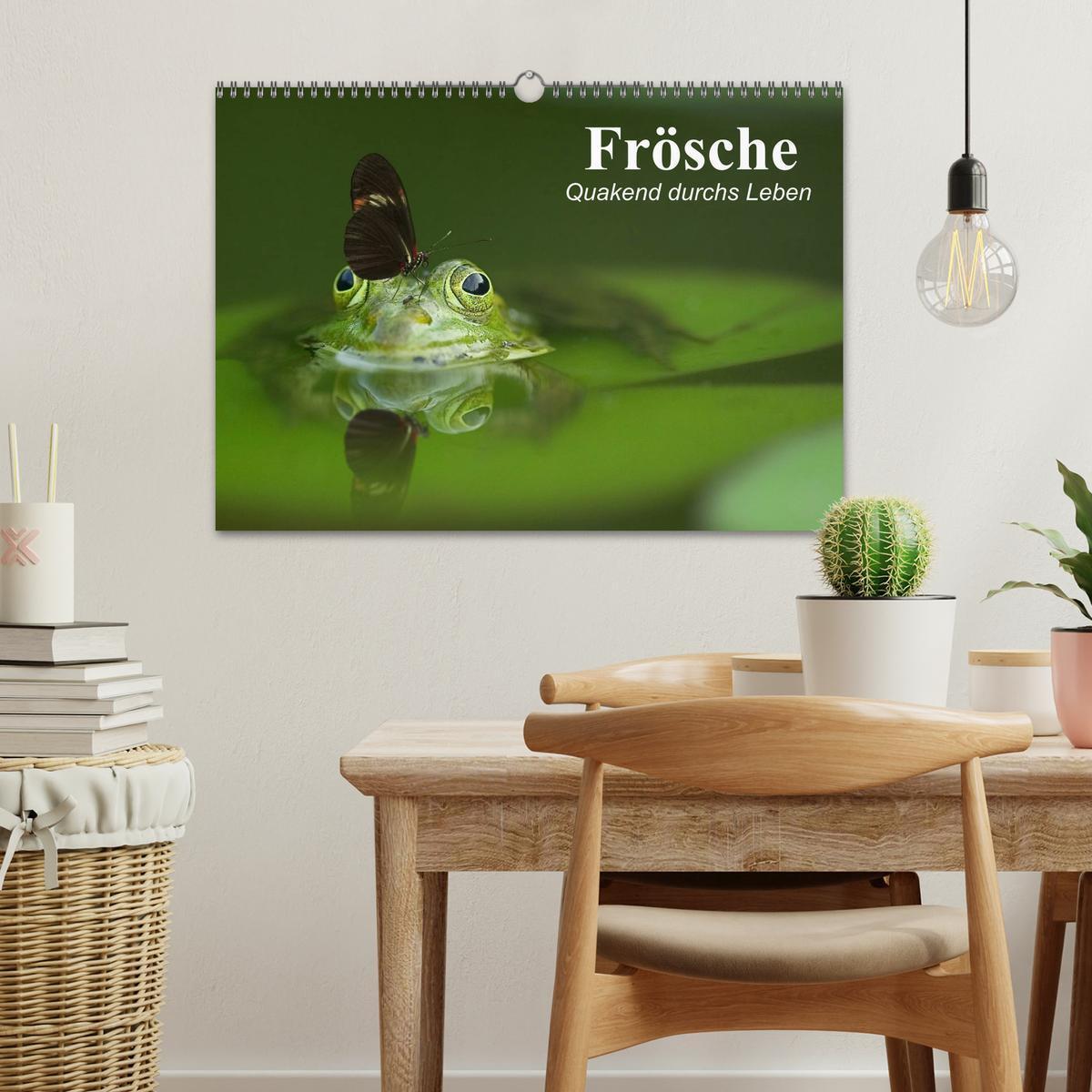 Bild: 9783435605996 | Frösche. Quakend durchs Leben (Wandkalender 2025 DIN A3 quer),...