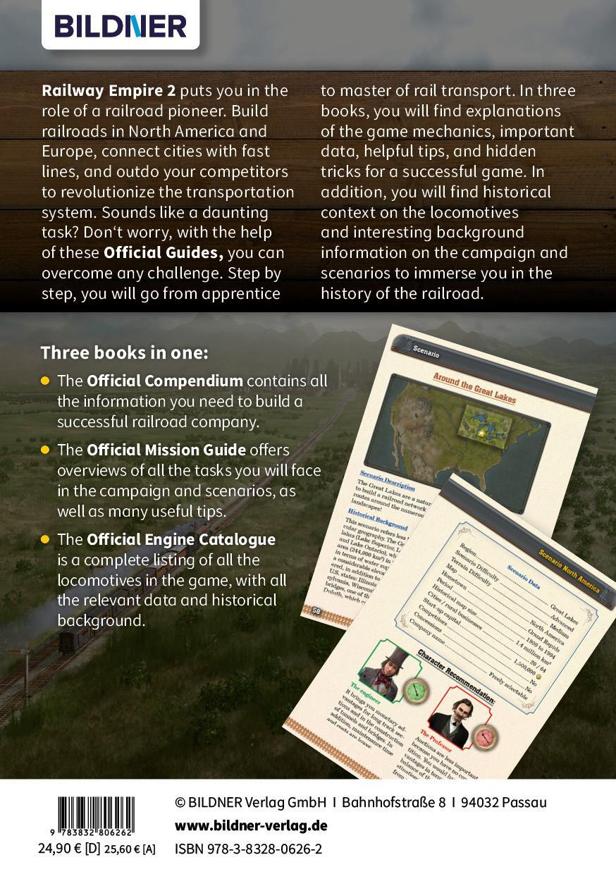 Rückseite: 9783832806262 | Railway Empire 2: The Official Guides | Andreas Zintsch (u. a.) | Buch