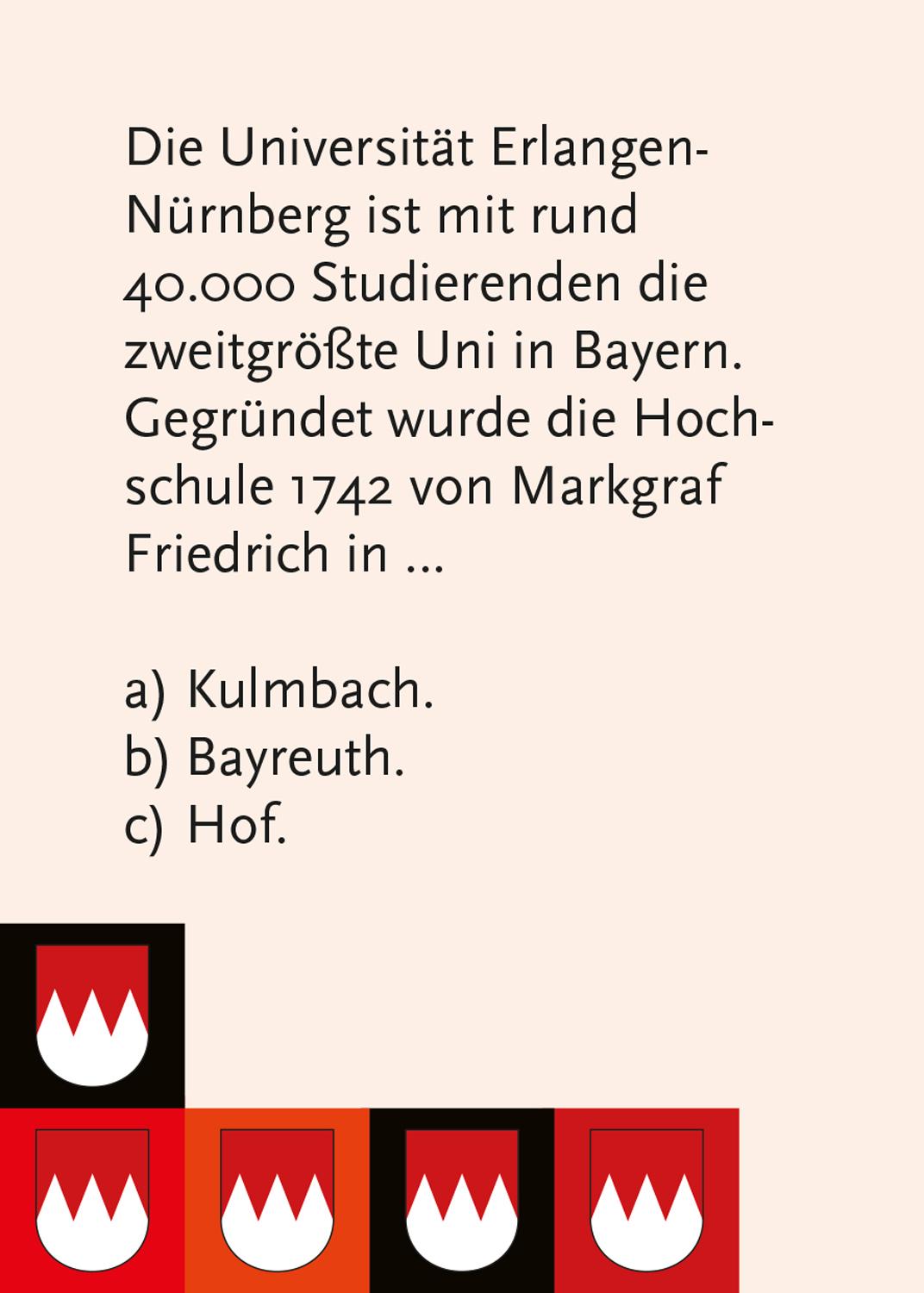 Bild: 4250364114448 | Das Franken-Quiz 2 | Spiel | 69 S. | 1444 | Deutsch | 2014